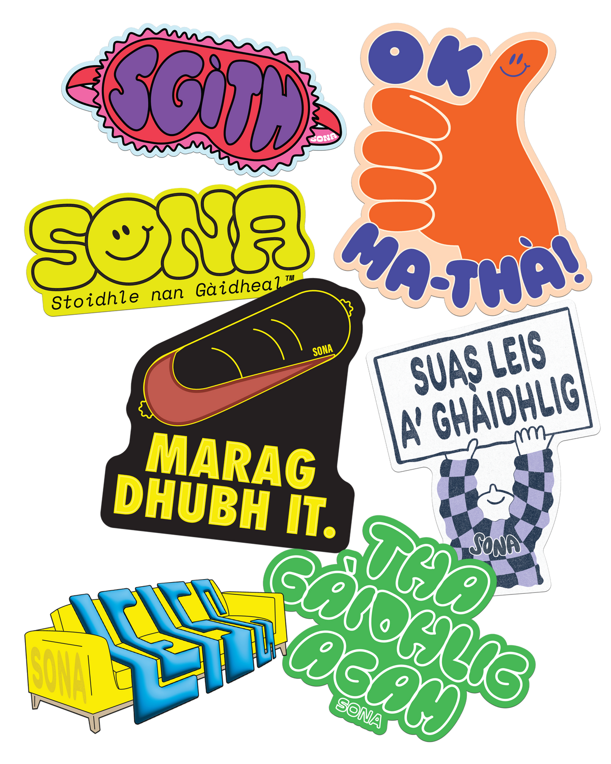 Gaelic Sticker Pack - G1.2