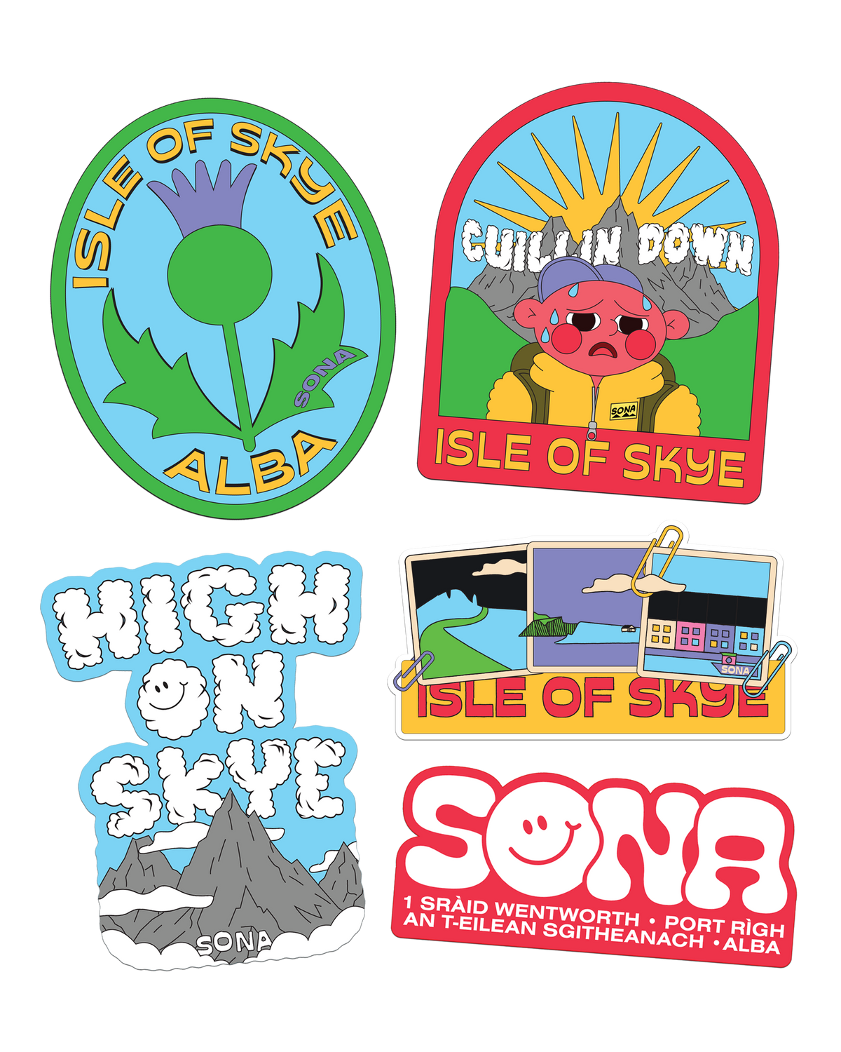 Isle of Skye Sticker Pack 02
