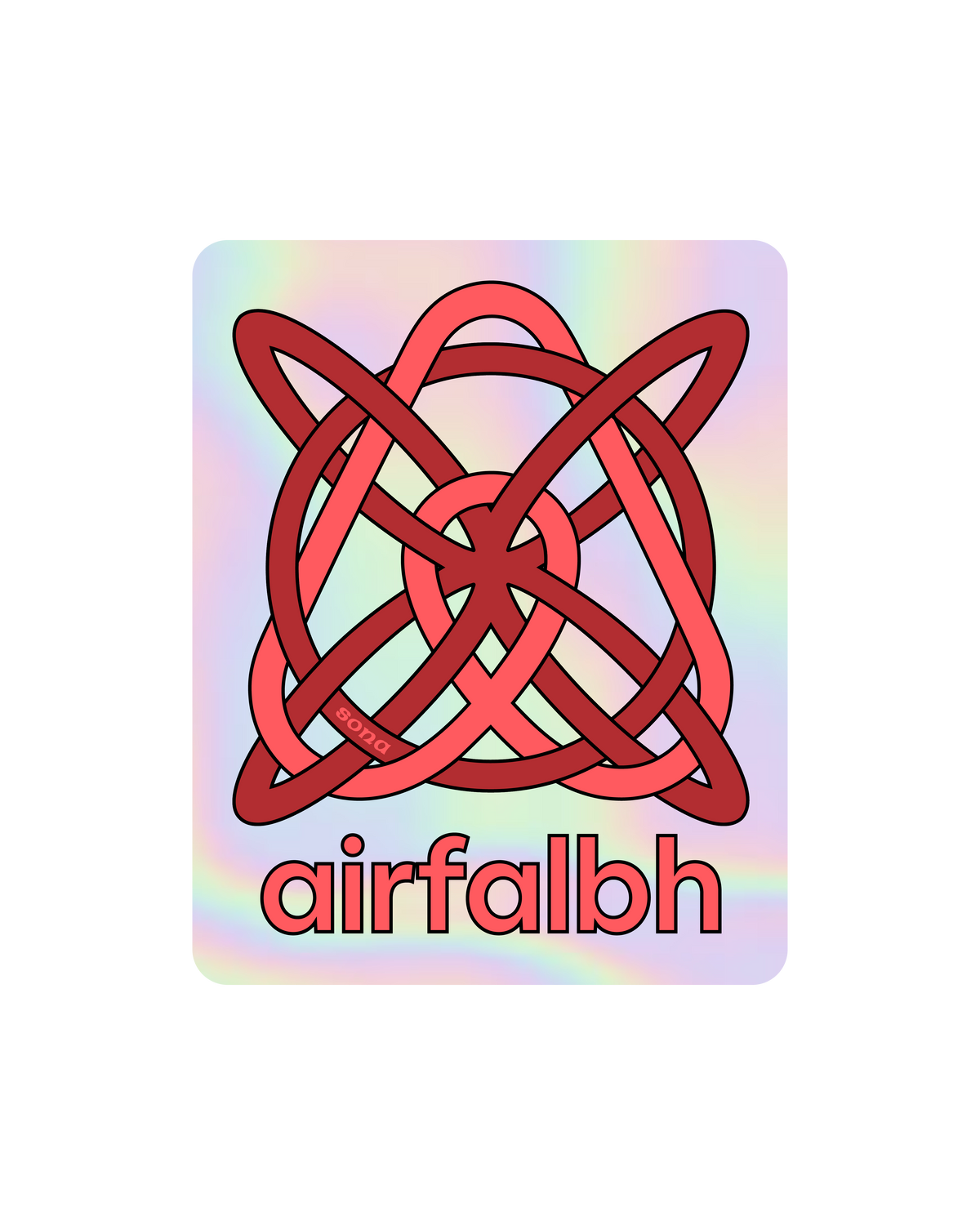 Airfalbh Holographic Viny Sticker
