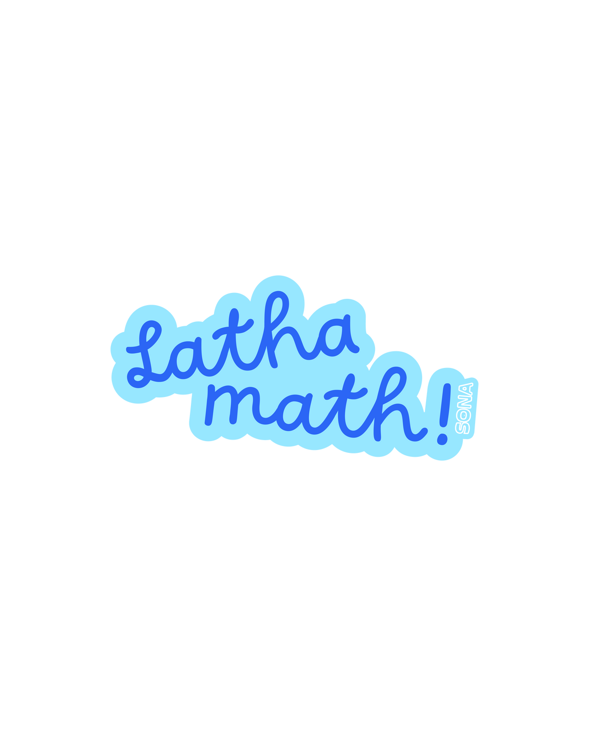 Latha Math Vinyl Sticker