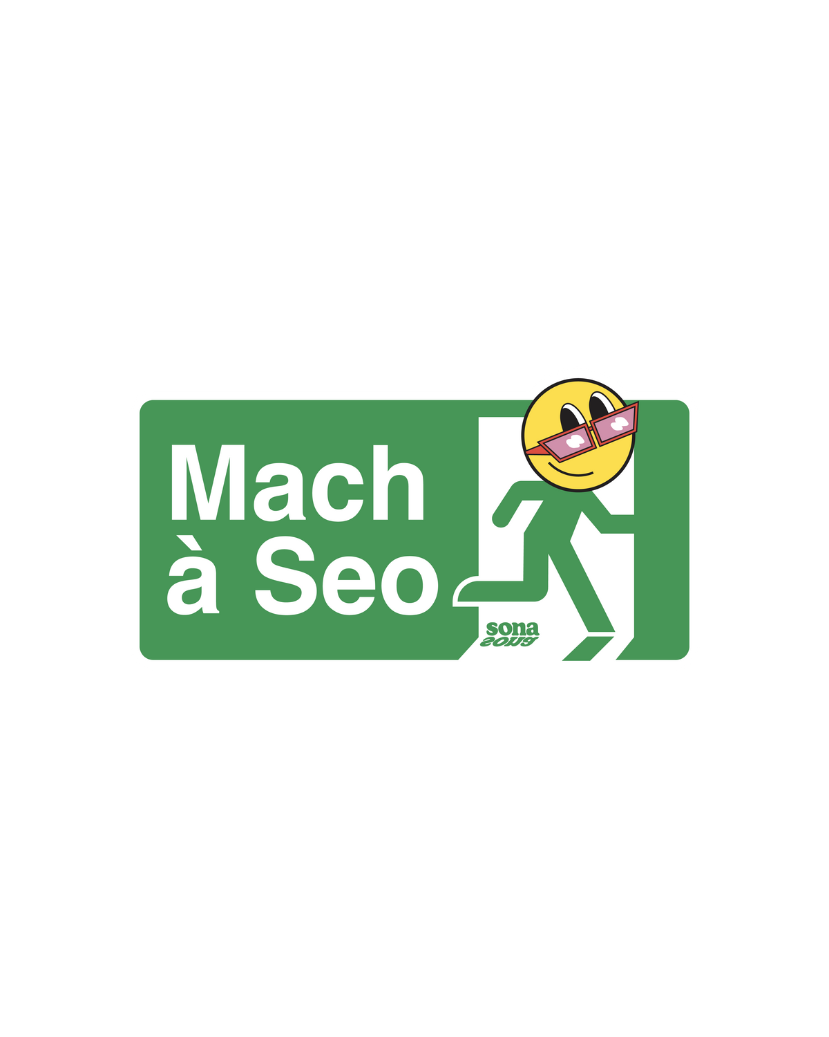 Mach à Seo Vinyl Sticker