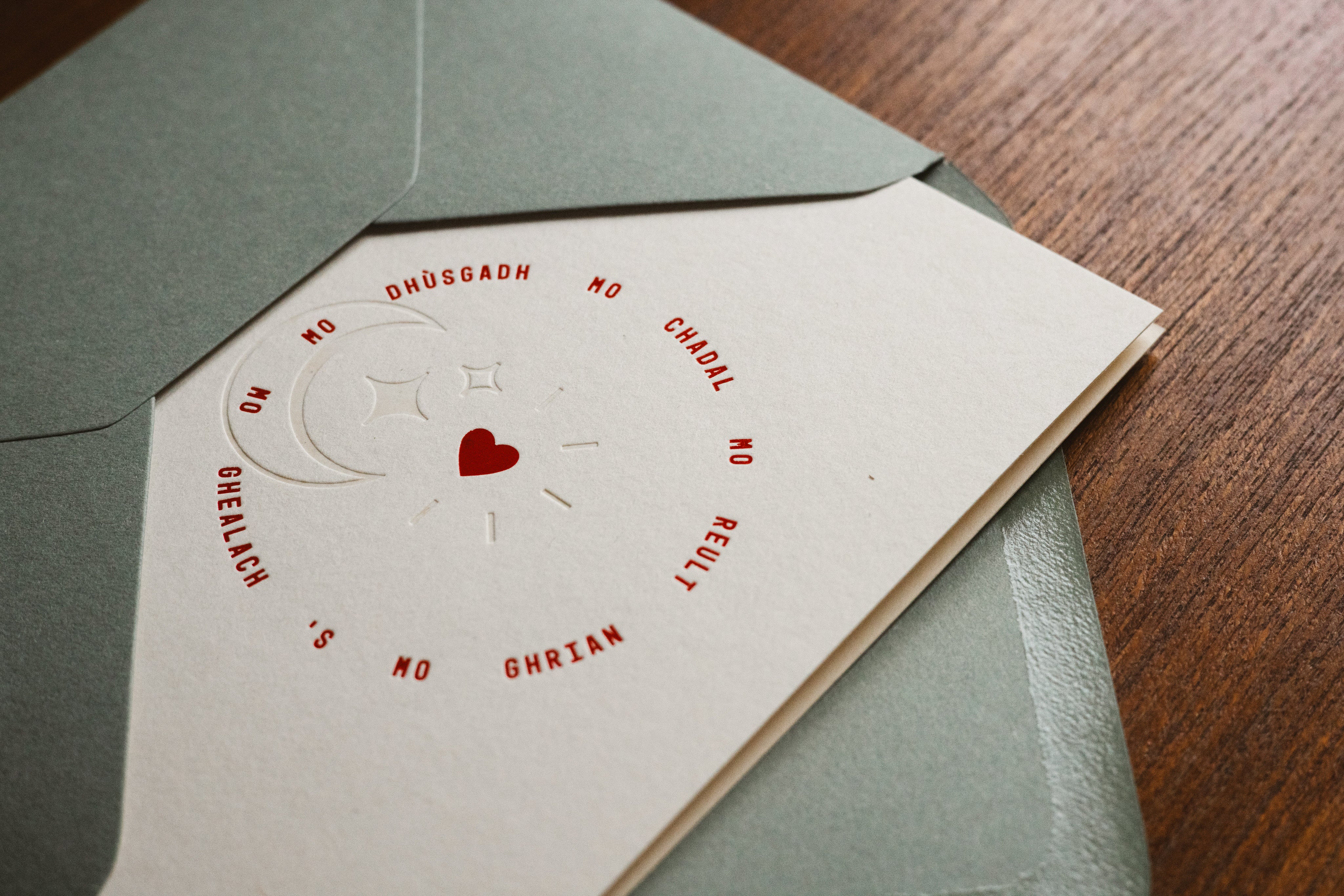 Mo Dhùsgadh, Mo Chadal A6 Card - Sona Design