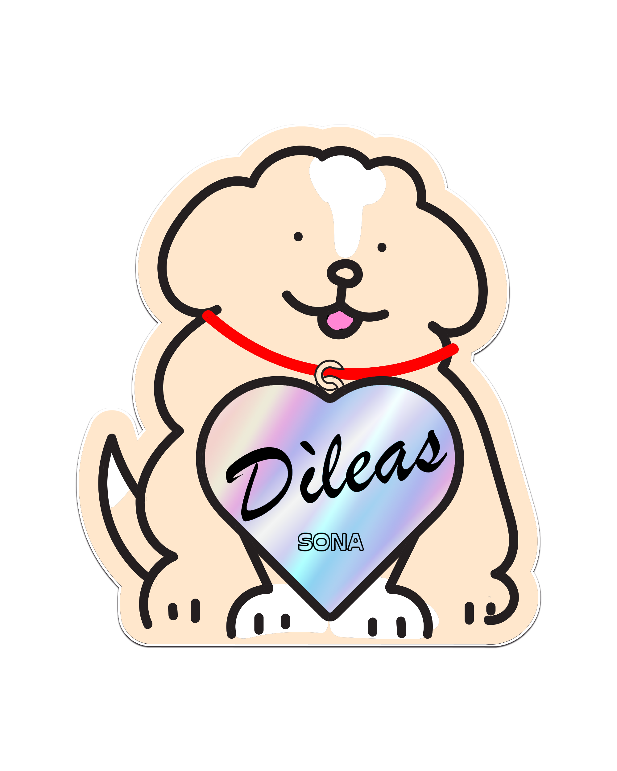 Dìleas Holographic Sticker