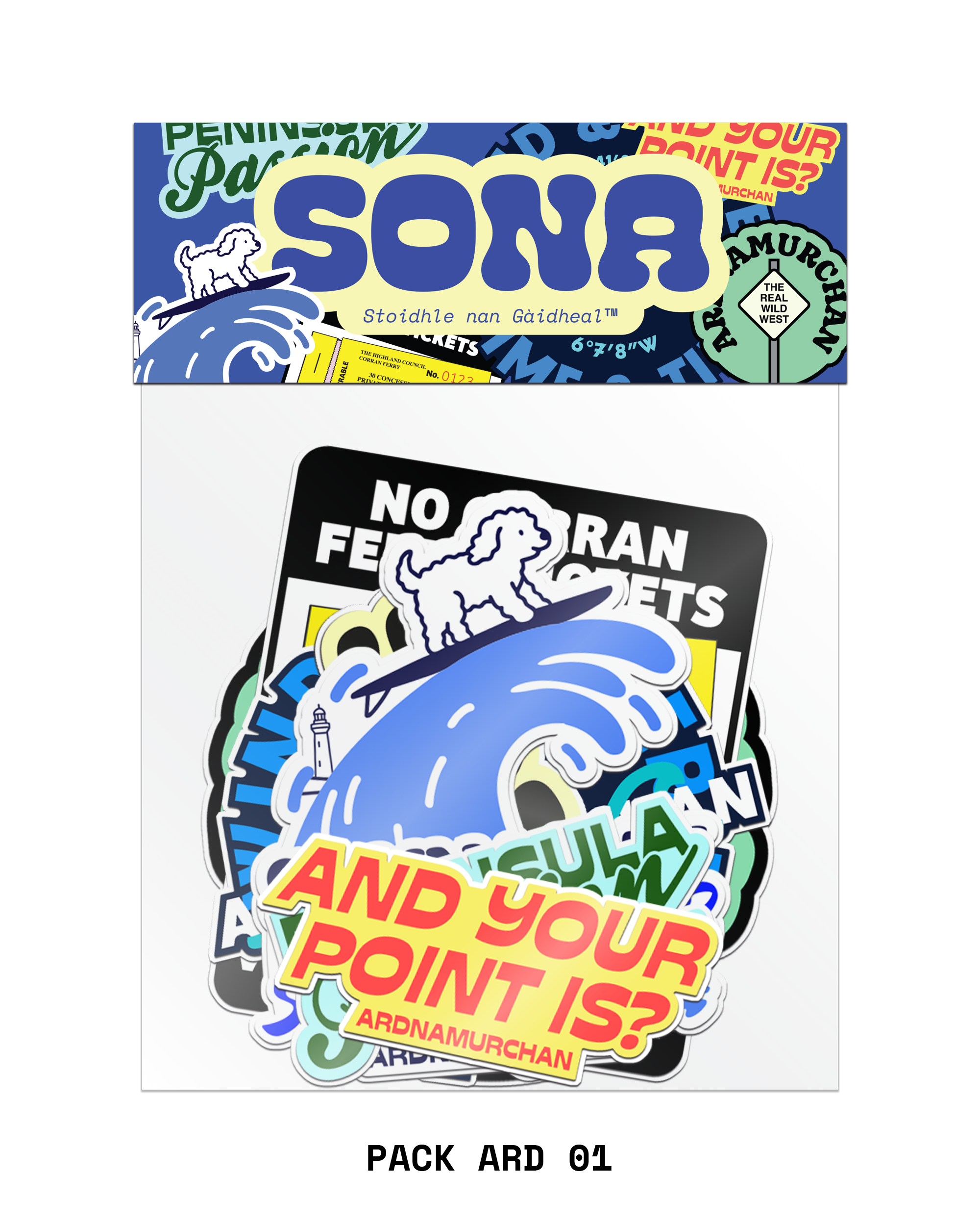 Ardnamurchan Stickers - Pack ARD 01