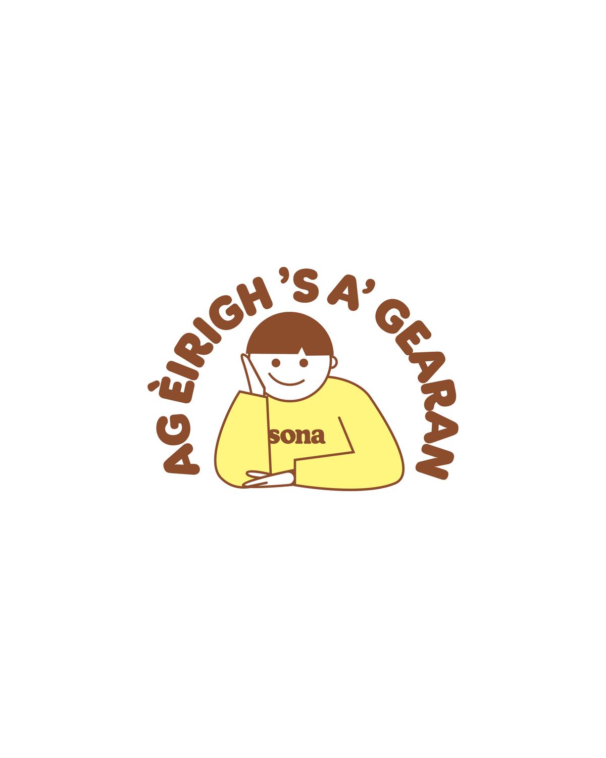 Ag Èirigh 's a' Gearan Vinyl Sticker