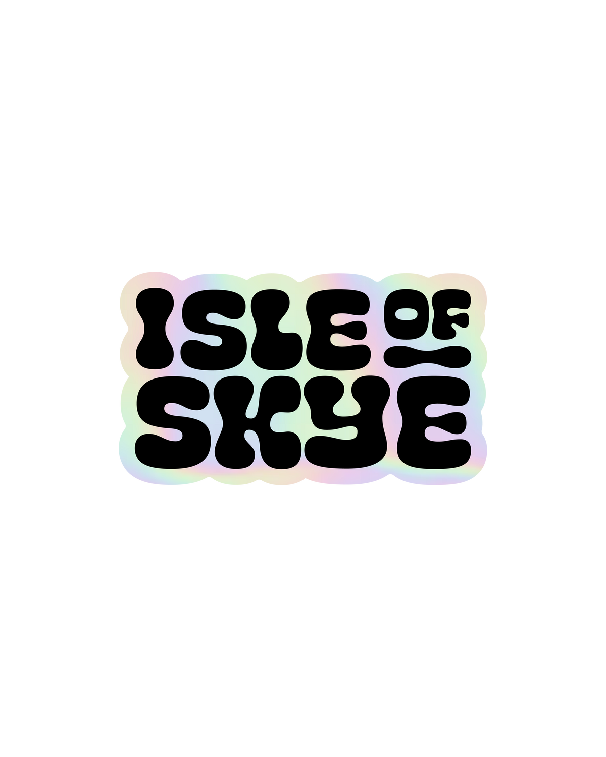 Isle of Skye Holographic Vinyl Sticker