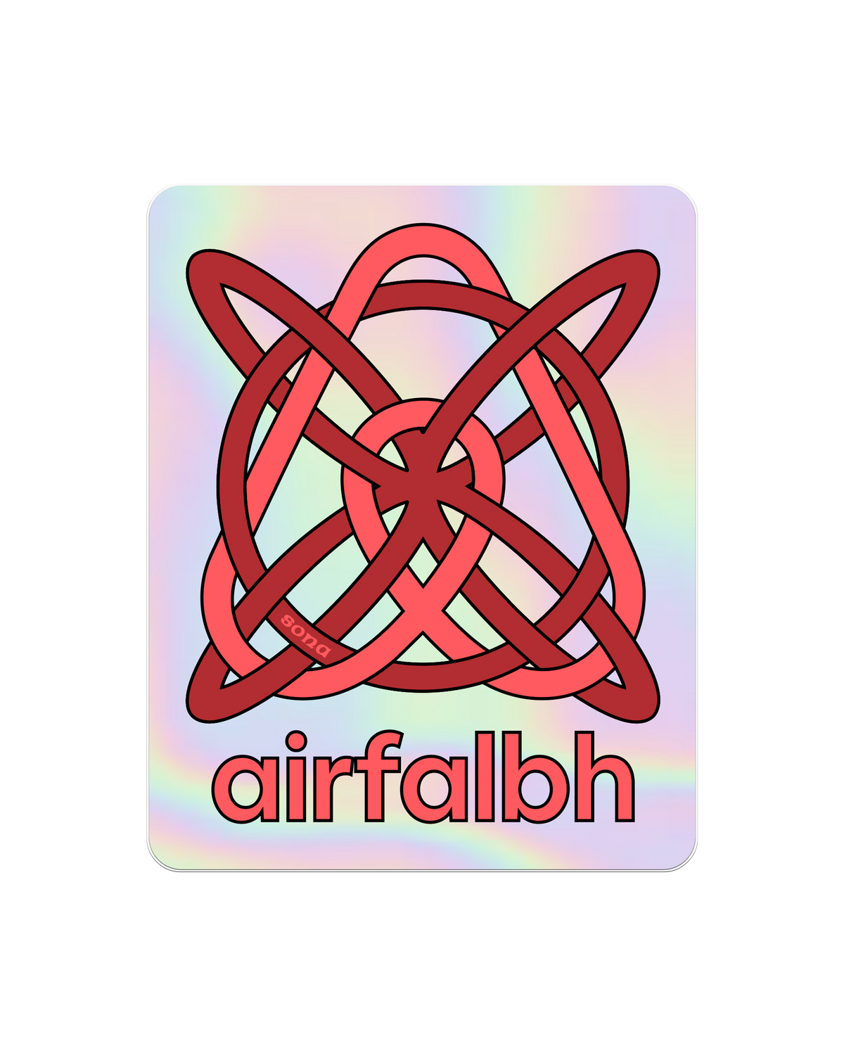 Airfalbh Holographic Viny Sticker