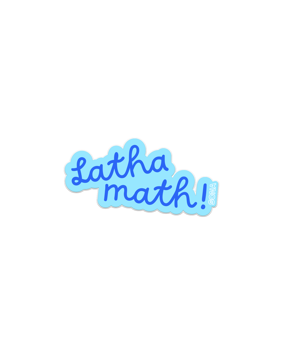 Latha Math Vinyl Sticker