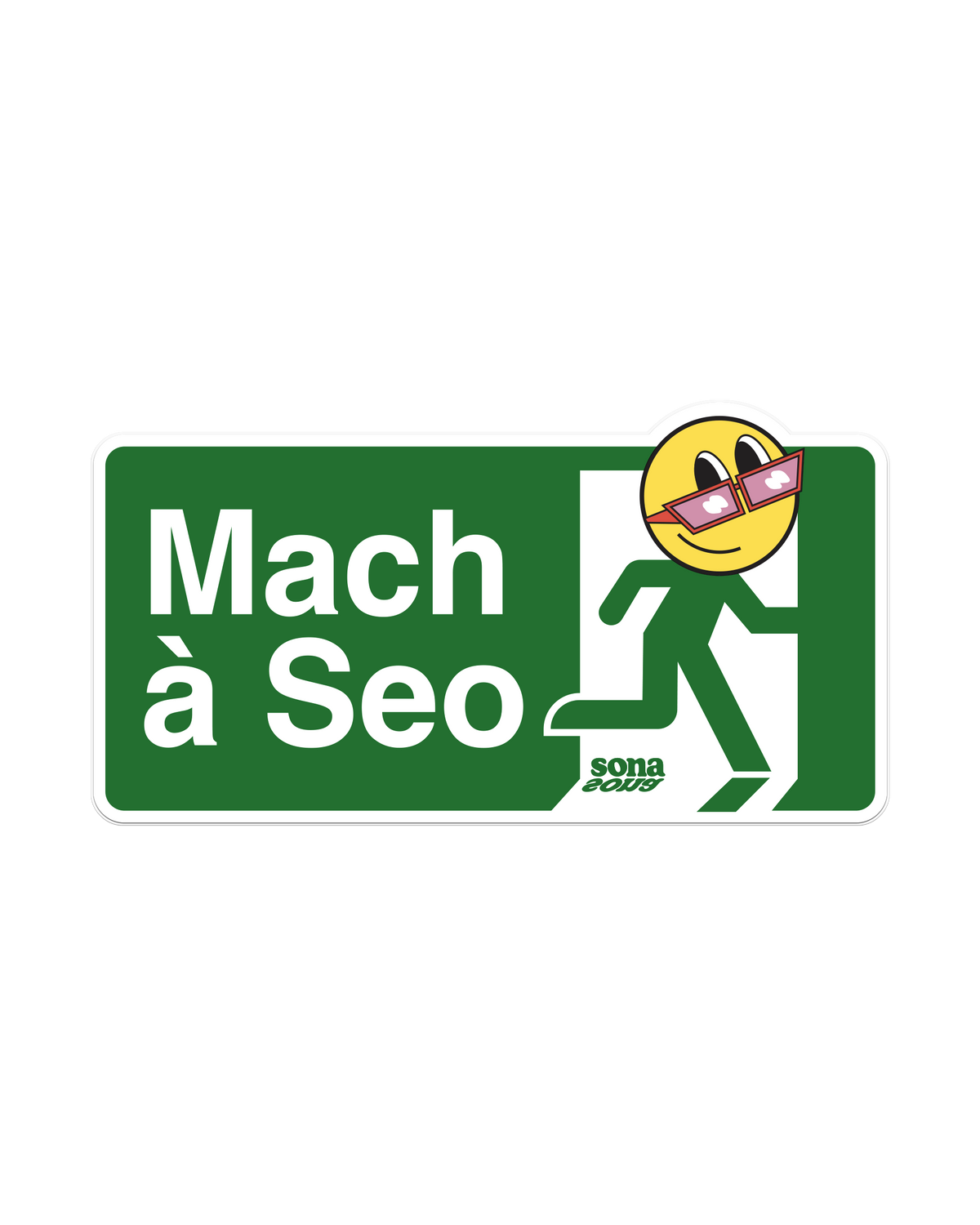 Mach à Seo Vinyl Sticker